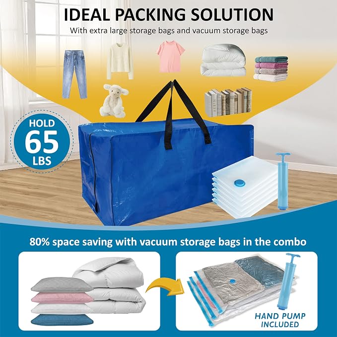 12 Pack Heavy Duty Extra Large Moving Bags - Image 3