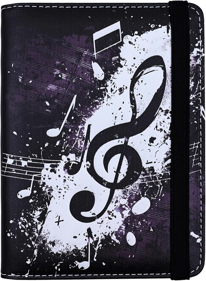 Music Note Passport Holder for Women and Men PU Leather Passport Cover for by bassyilCustomizedforlife
