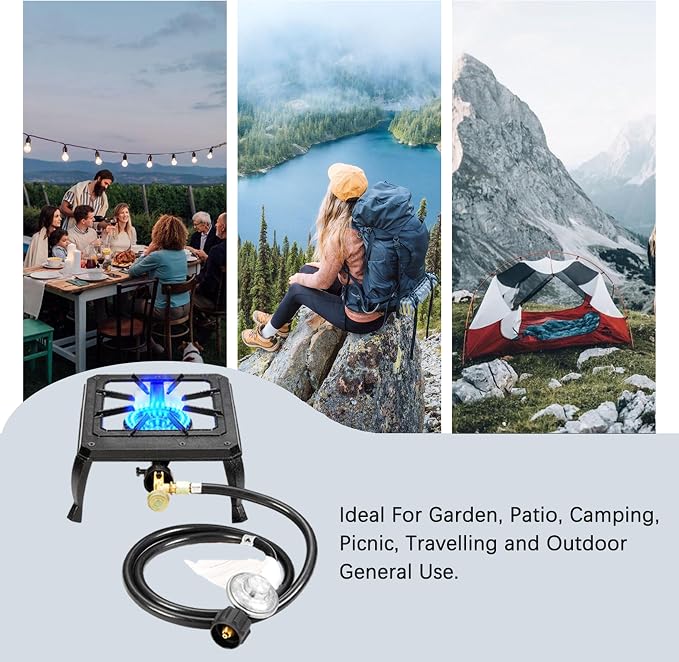 Vivicreate Single burner cast iron flame camping stove, include CSA listed - Image 7