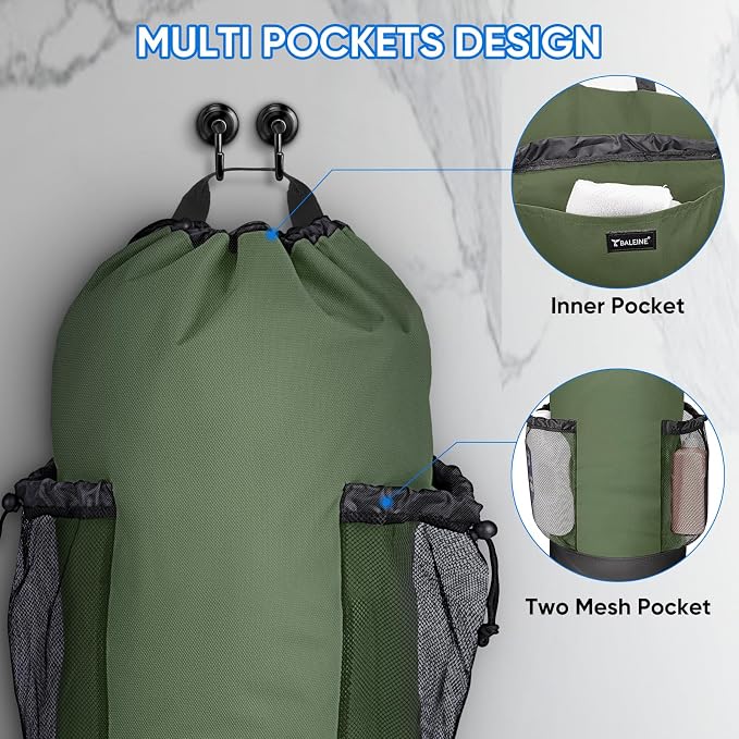 BALEINE 150L Laundry Bag Backpack, 900D Oxford Fabric Large Travel Laundry Bags - Image 3