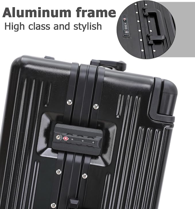 feilario 20" Aluminium Frame Hardside PC Carry on Luggage - Image 5