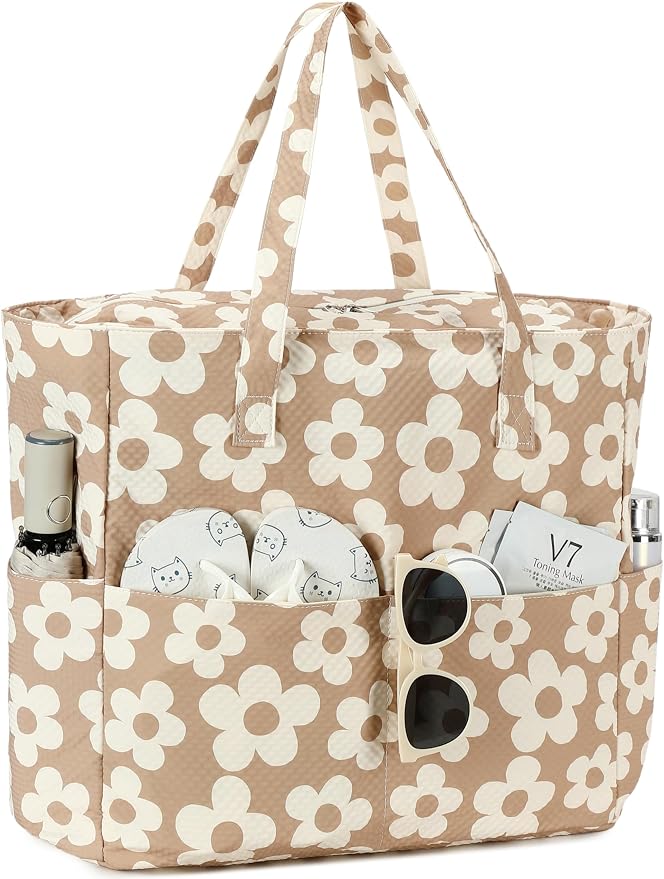 LEDAOU Beach Bag Waterproof Sandproof Women Tote Bag Pool Bag - Image 8