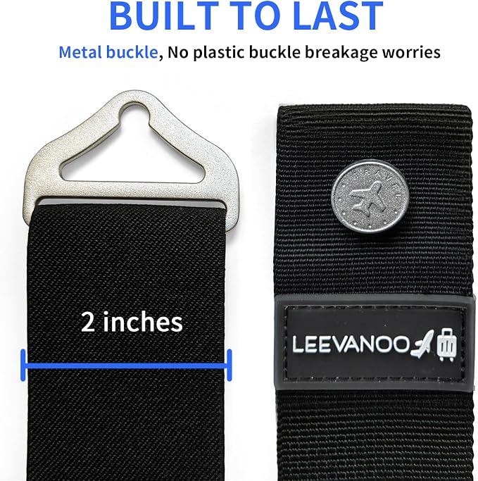 Luggage Straps for Suitcases Add a Bag Luggage Strap, 2-in-1 Travel Belt for - Image 5