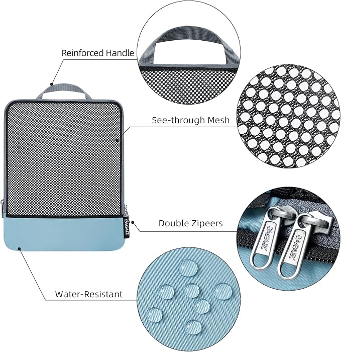 BAGAIL 4 Set/6 Set/8 Set Compression Packing Cubes Travel Accessories - Image 3
