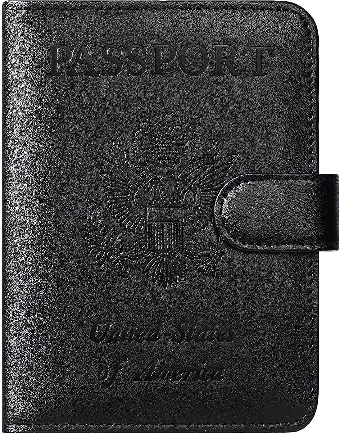 Passport Holder Cover Wallet RFID Blocking Leather Card Case Travel Accessories by PASCACOO