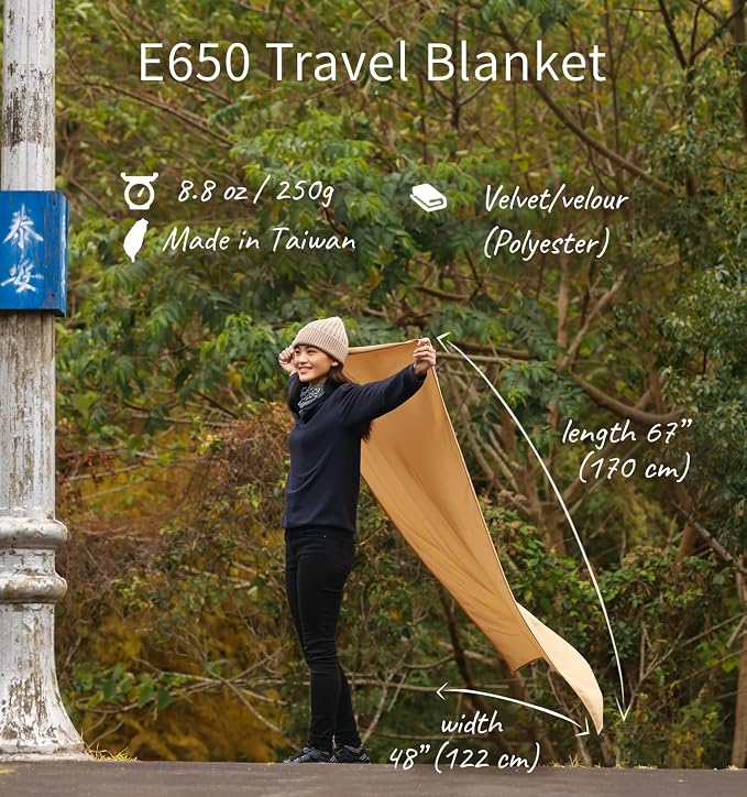 Travel Blanket Lightweight and Breathable, 67 x 48 in Soft Airplane Flight - Image 2