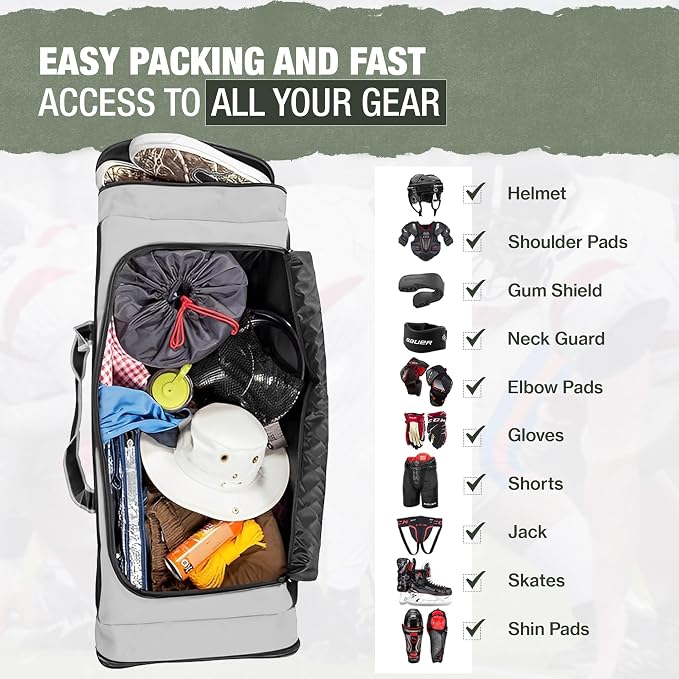 Jetstream Heavy Duty Multi Pocket Durable Sports Gym Equipment Travel Duffel Bag - Image 6