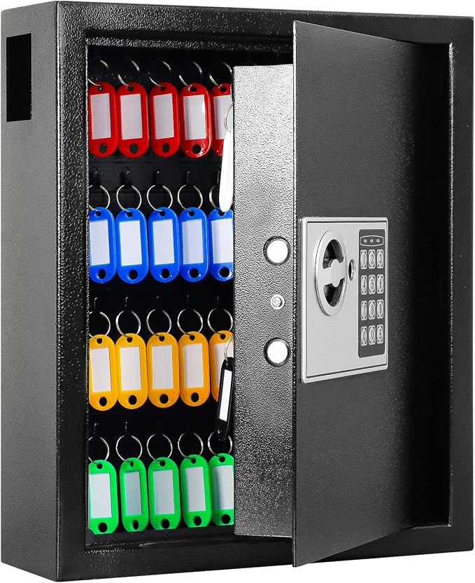 KYODOLED Electronic 60-Key Cabinet Wall-Mounted Digital Key Safe, Key Lock Box - Image 8