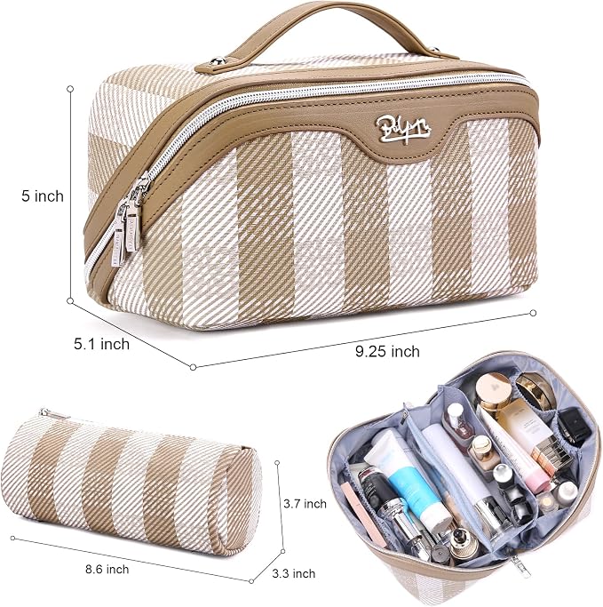 BOYATU Makeup Bag Travel Cosmetic Bag: 3 Pcs Set Portable Make up Bags - Image 7
