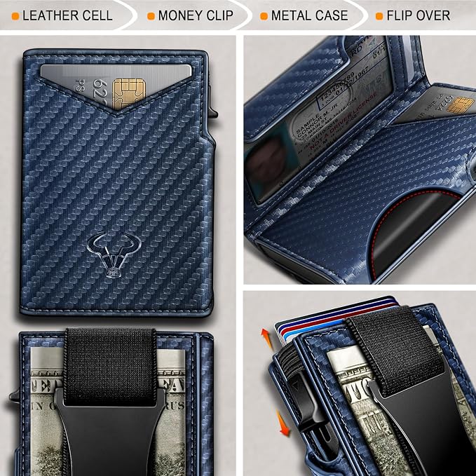 BULLIANT Men Wallet Gift Boxed, Slim Front Pocket Wallet Money Clip Card Holder - Image 4