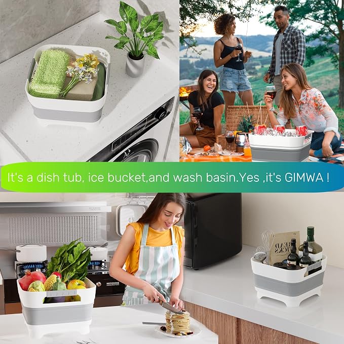 Wash Basin for Baby Bottles, Versatile Wash Tub for Kitchen, Outdoor Camping - Image 7
