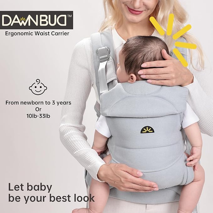 Baby Carrier for Newborns to Toddlers, Adjustable, Ultra-Soft and Weightless - Image 2