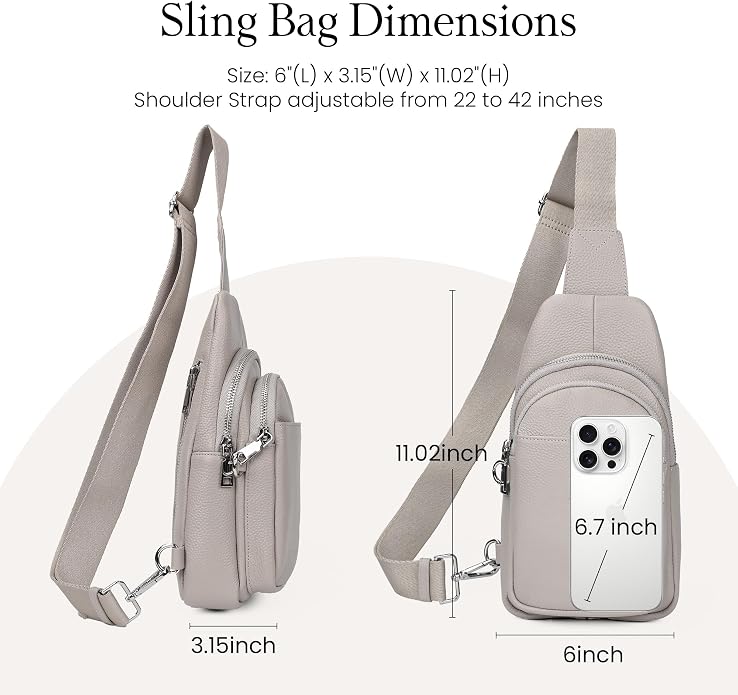 befen Genuine Leather Small Sling Bag - Image 5