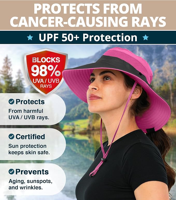 GearTOP Safari Sun Hat for Men and Sun Hats for Women UV Protection UPF 50+ - Image 2