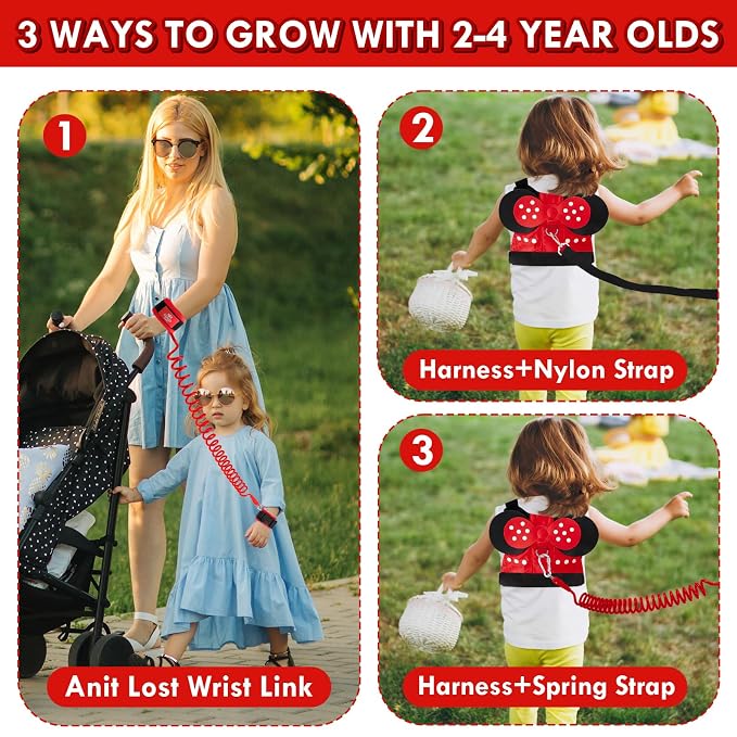 Lehoo Castle Toddler Leash for 1-5 Years, Baby Safety Harness for Girls - Image 5