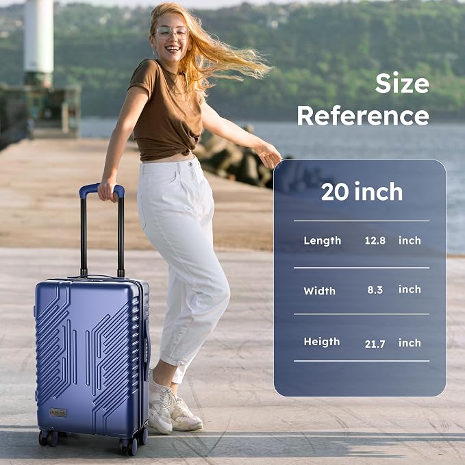 ALPHA CAMP 20-inch Carry On Luggage Airline Approved - Image 8