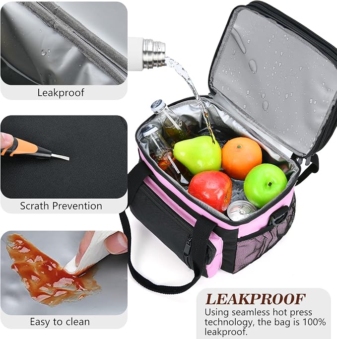 Insulated Lunch Bag Women | Large Adult Lunch Box | Double-Layer Reusable Lunch - Image 6