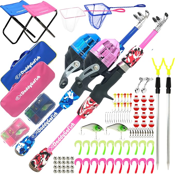 DaddyGoFish Kids Fishing Pole by DaddyGoFish