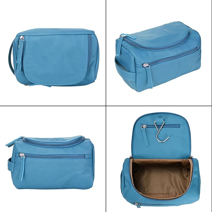 ELIZO Premium REAL Leather Toiletry Bag - Image 7
