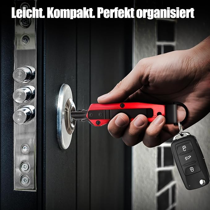 Key Organizer for Men Compact Key Holder Minimalist Key Case Metal Key Chain - Image 6