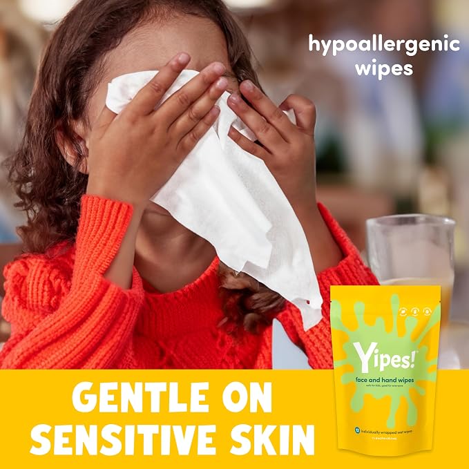 Yipes! Kids Face and Hand Wipes | Compostable Wet Wipes - Image 7