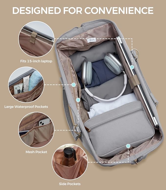 Weekender Bags for Women, Large Travel Duffel Bag - Image 6