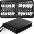 Portable Zippered Key Case, Leather Key Organizer by TUTATA