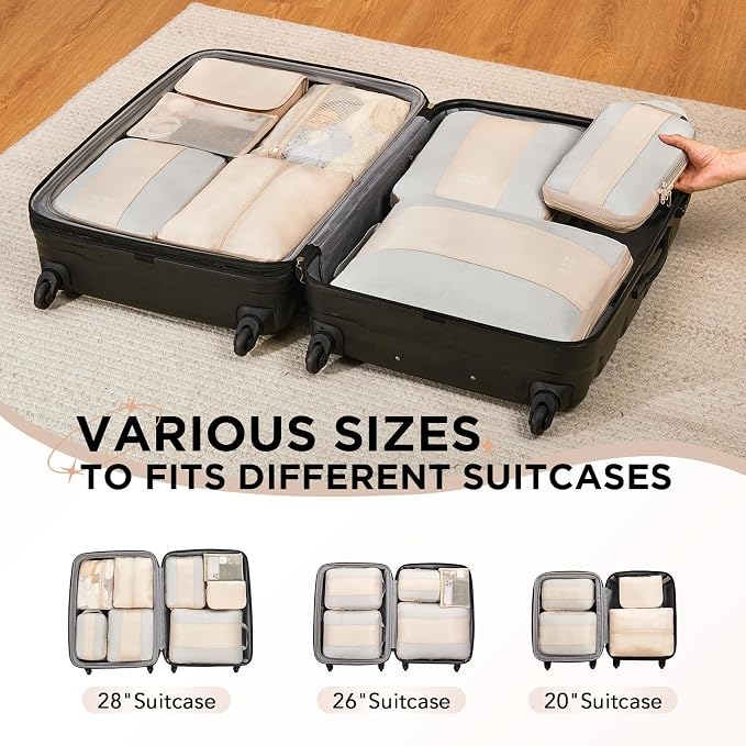 8 Set Compression Packing Cubes - Image 7
