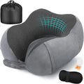 Neck Pillow for Traveling, Travel Pillows for Airplanes, 100% Pure Memory Foam by CIRORLD