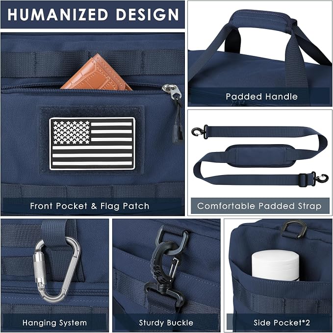 ETRONIK Travel Bag for Men Women, Gym Bag & Tactical Duffle Bags for Travel - Image 3