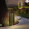 Solar Powered Outdoor Floor, 2 Piece Solar Outdoor Floor Lamps Lanterns by OLYMSOLD