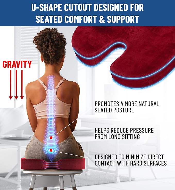 Everlasting Comfort Doctor Recommended Memory Foam Seat Cushion - Image 3