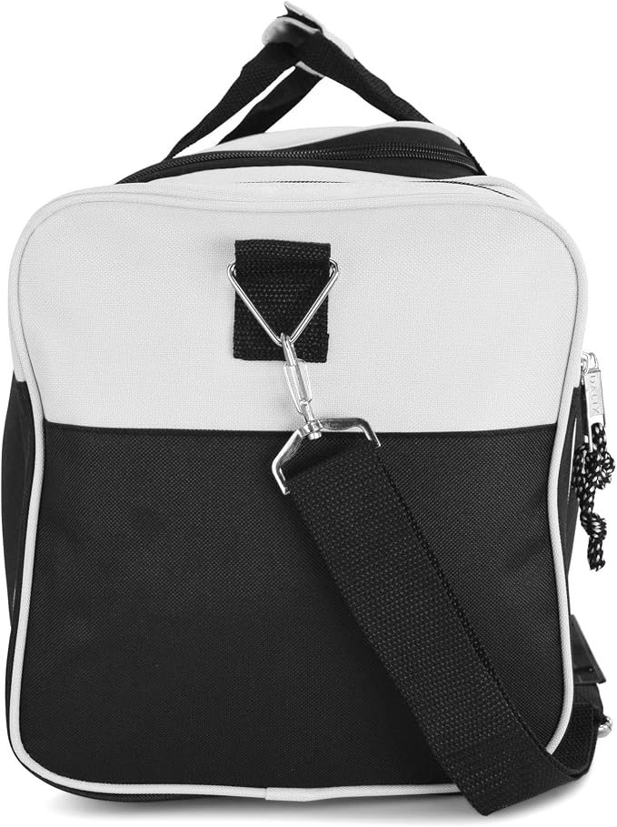 DALIX 21" Sports Duffle Bag Gym Travel Pack in White - Image 4