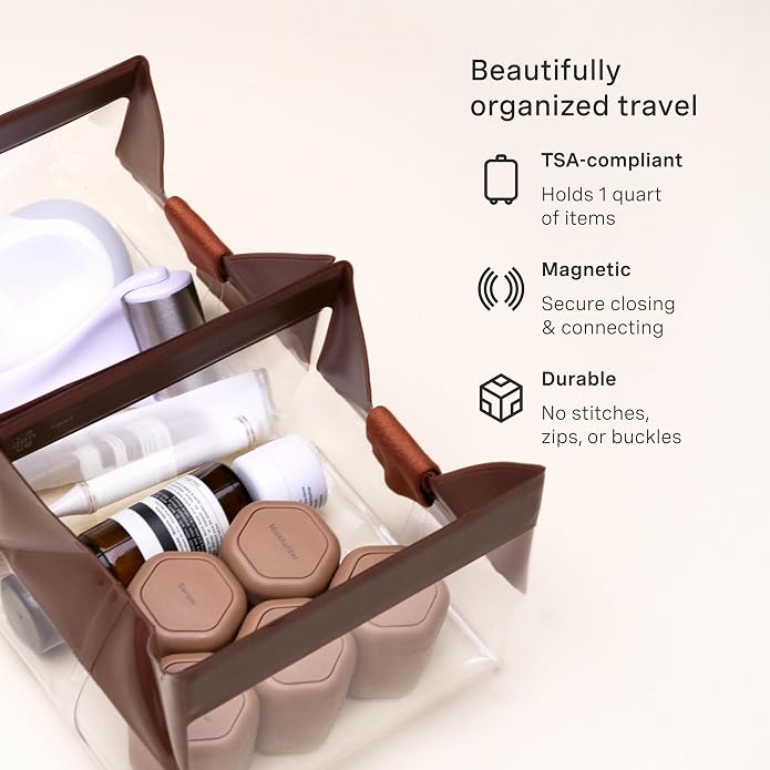 Cadence Parcel - Clear Dopp Kit - Durable and Leak-Resistant Travel Toiletry - Image 3