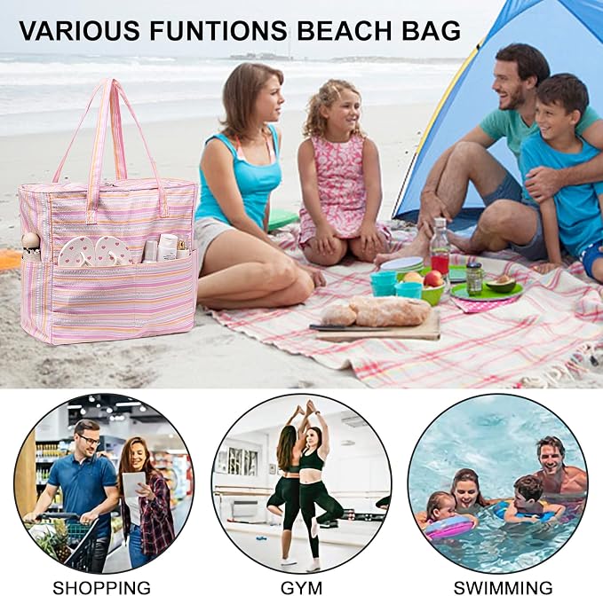 Waterproof Beach Tote Pool Bags - Image 3