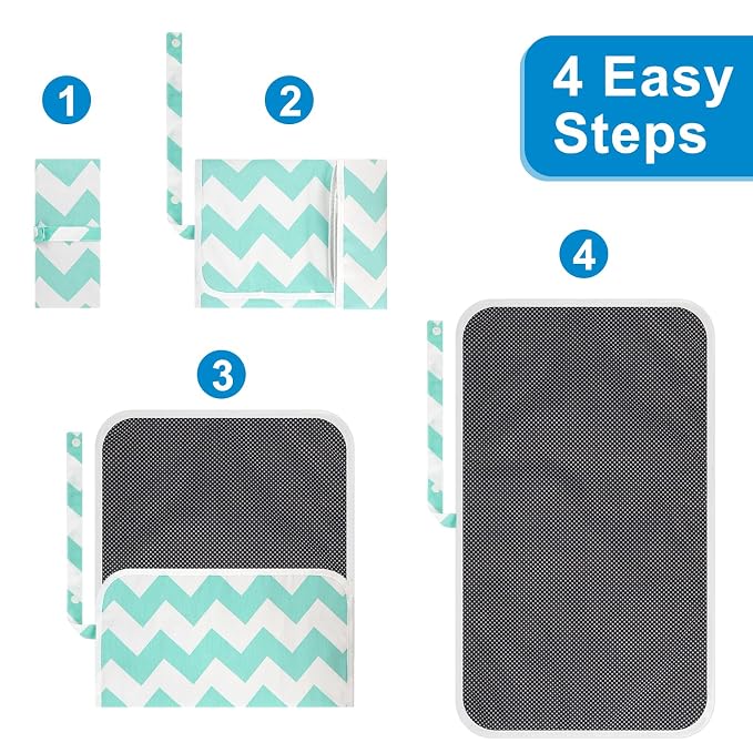 Accmor Portable Diaper Changing Pad, Waterproof Foldable Baby Changing Mat - Image 6