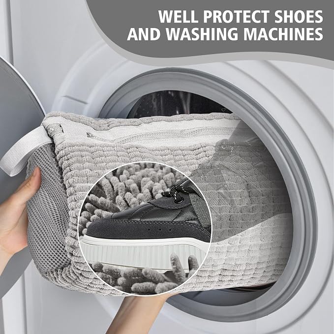 HEAVYWOOD Shoes Bag for Washing Machine Reusable Shoe Cleaning Washing Machine - Image 5
