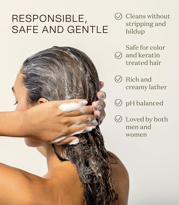 Non Toxic Vegan Shampoo with Organic Ingredients, Apple Cider Vinegar & Tea - Image 3
