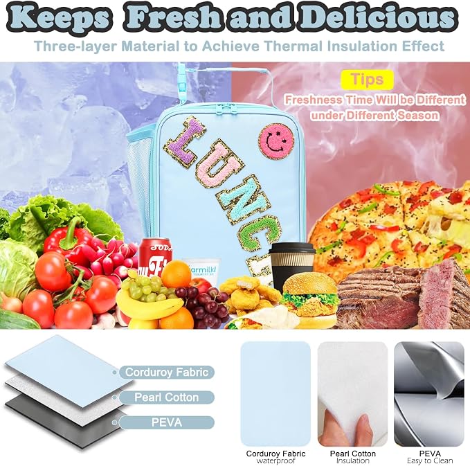 FlowFly Lunch box Insulated Soft Bag Mini Cooler Back to School Thermal Meal - Image 5