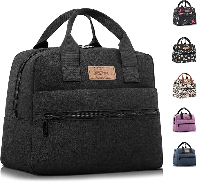 HOMESPON Insulated Lunch Bag for Women Men Lunch Box Cooler Lunch Tote for Work by HOMESPON