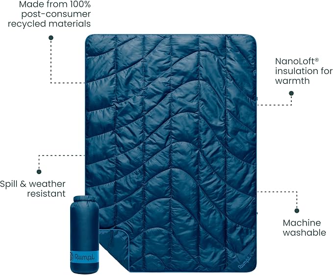Rumpl Travel Puffy Blanket, Ultra-Packable Travel-Size Warmth and Comfort - Image 3