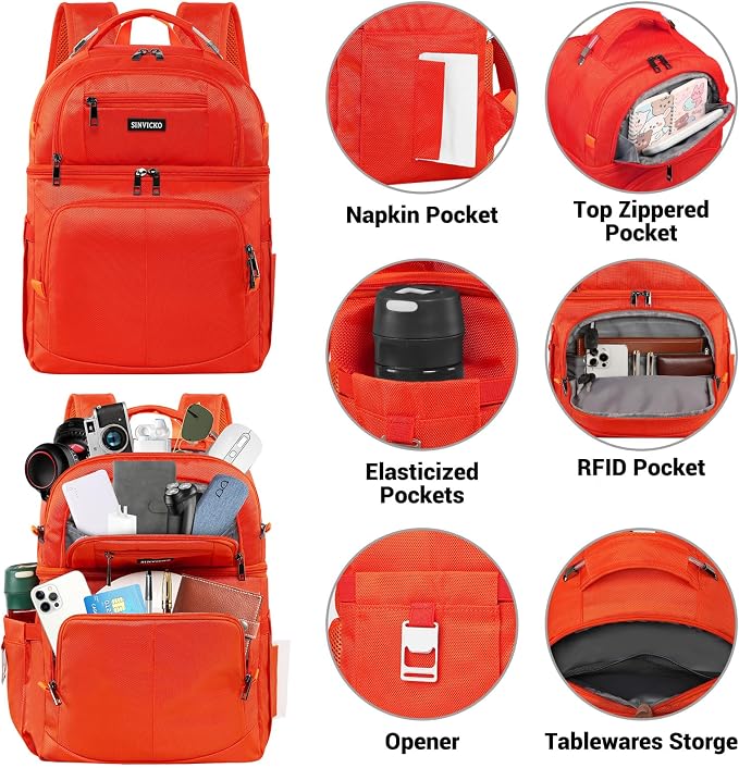 Insulated Cooler Backpack, Double Deck Leakproof Cooler Bag, Insulated Backpack - Image 2