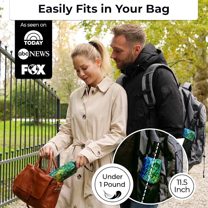 TUMELLA Strongest Windproof Travel Umbrella, Small Strong but Light Portable - Image 2