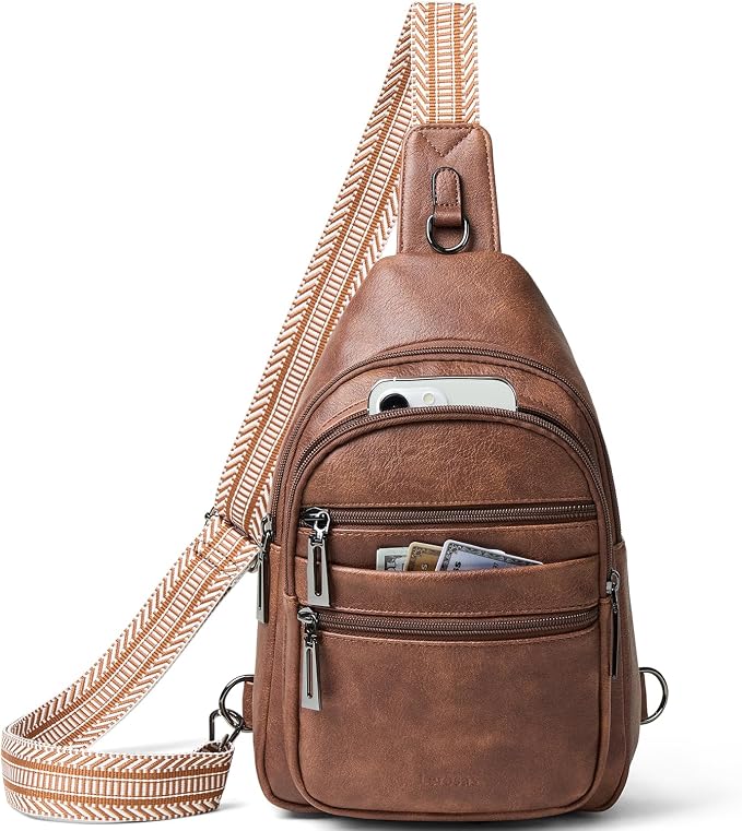 Sling Bag for Women Crossbody Bags Fanny Packs Over Shoulder Bag Sling Purse by Leresas