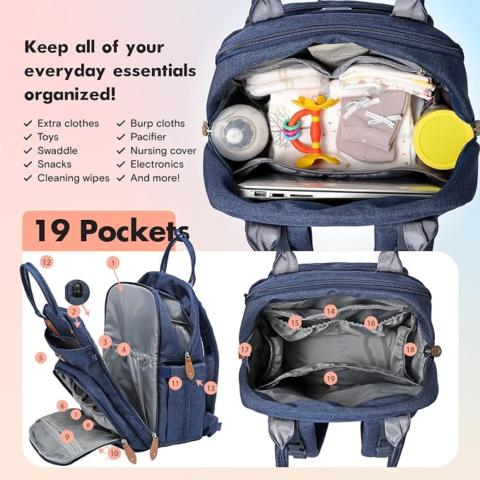 Dikaslon Diaper Bag Backpack - Image 3