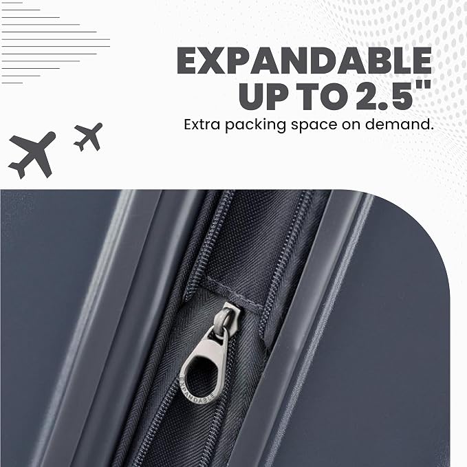 Spyder Carve 20 Inch Carry On Expandable Hardside Upright Suitcase - Image 5