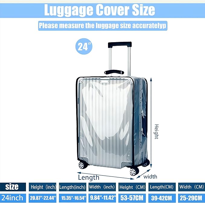 24 Inch Luggage Covers for Suitcase TSA Approved, Carry On Luggage Cover - Image 2