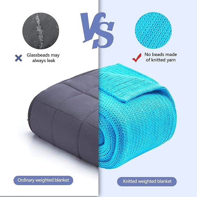 L'AGRATY Knitted Weighted Blanket - Image 3