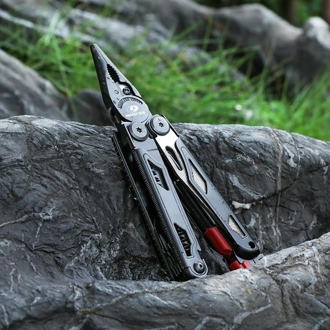 MOSSY OAK Multitool, 19-in-1 Stainless Steel Multi Tool Pliers, Survival Tools - Image 7