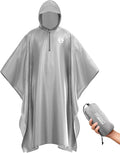 Foxelli Rain Poncho for Adults – Extra Long Reusable Waterproof Raincoat by FOXELLI